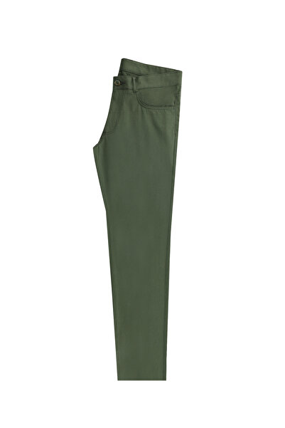 Kiğılı Slim Fit Slim Fit Lycra Canvas / Chino Trousers