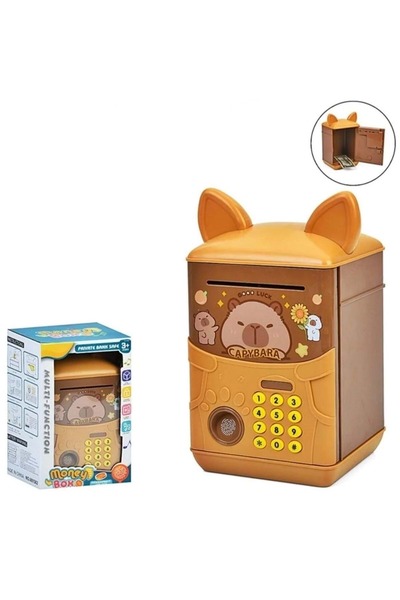 DİĞER1111 Cappybara ATM Şifreli Dijital Kumbara