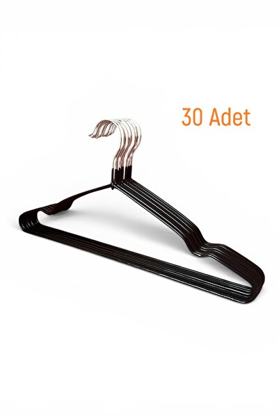 EZMK EV GEREÇLERİ Siyah Kaydırmaz Silikon Kaplı, Metal Elbise Askısı, Pantolo...