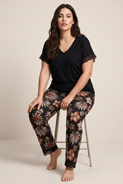 Siyah İnci Γυναικεία Πιτζάμα Plus Size "Siyah Inci" VERA II