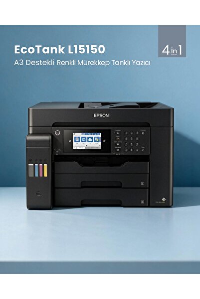 EPSON L15150 Yazıcı-tarayıcı-fotokopi-faks Renkli Mürekkep Tanklı Yazıcı A3