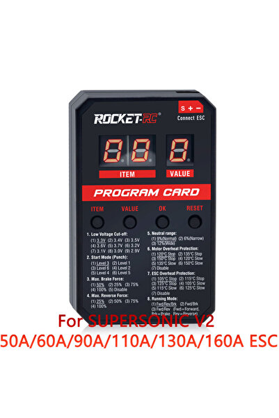 Choice V2 LED Program Card SURPASS HOBBY Supersonic V2 LED Program Card For 5...