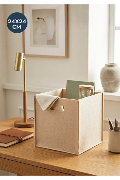 HOMİNG Organizator multifuncțional din pâslă, crem, organizator pentru dulap,...