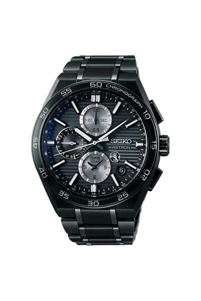 Seiko Astron GPS Solar Dual Time Chronograph Night Sky Black - SSH179J Erkek ...