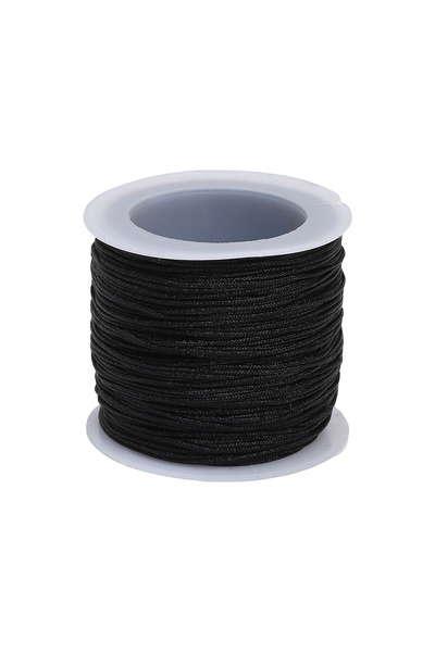 Choice 0.8mm -50m black 50M/roll 0.8mm Nylon Thread Cord Chinese Knot Cord Br...