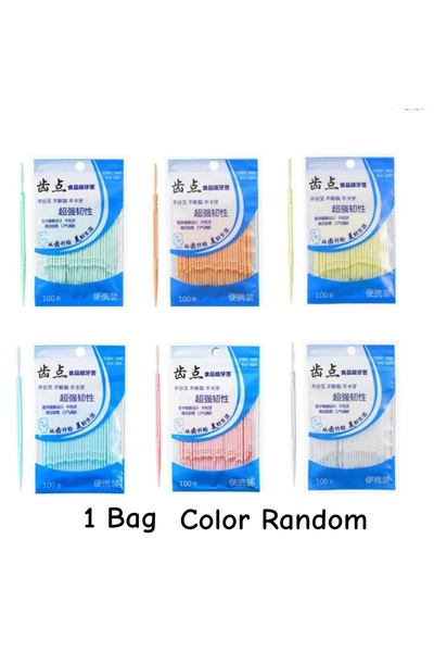 Choice3 100pcs High-End Disposable Toothpicks 200Pcs Ultra-Fine Portable Fami...