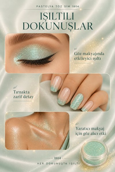 eyelash Glitter Sim Eyeshadow Face and Body Glitter Glitter Sim Shadow 1804-1/256
