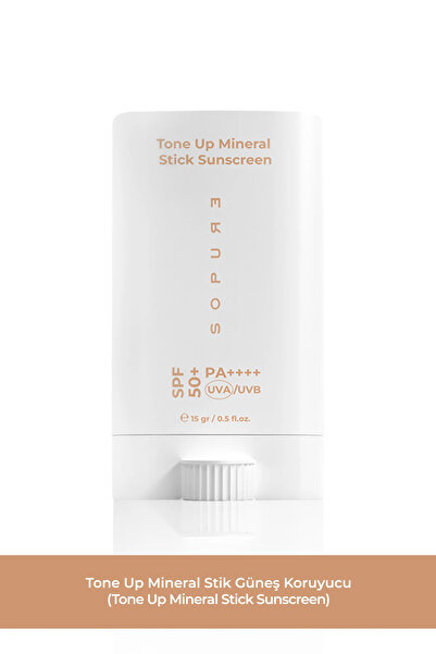 Sopure Spf50+ Tone up Stick Sunscreen - Pink Colored, Skin Tone Equalizer, Ma...
