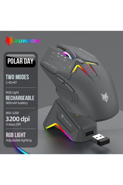 Choice1 H2 Extreme day XUNSVFOX H2 wireless Bluetooth dual-mode mouse RGB lig...