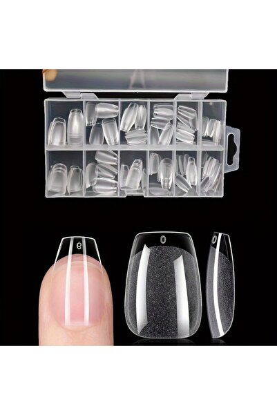 Choice8 120 Short T 120Pcs Full Cover Press On Nail Tips Stiletto Almond Squa...