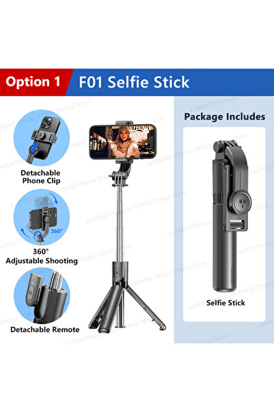 Choice3 F01 Selfie Stick TOKQI Selfie Stick Tripod Phone Stand Portable Mini ...