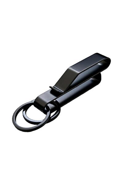 Choice Black Stainless Keys Clip Waist Hanging Keyring Holder Belt Outdoor Ke...