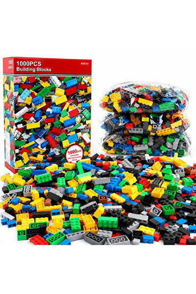 Magnetic Set of 1000 LEGO compatible building blocks for children, different ...