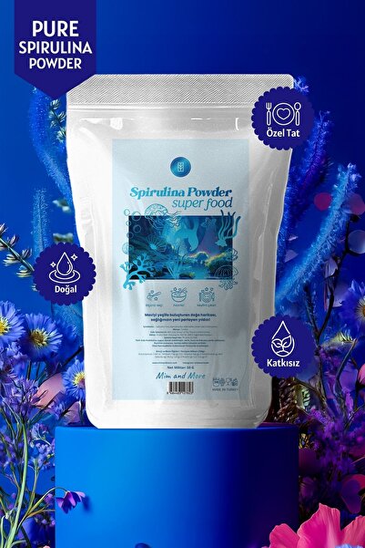 Mim and More Doğal Spirulina Tozu - Superfood Spirulina Powder, 50 gr
