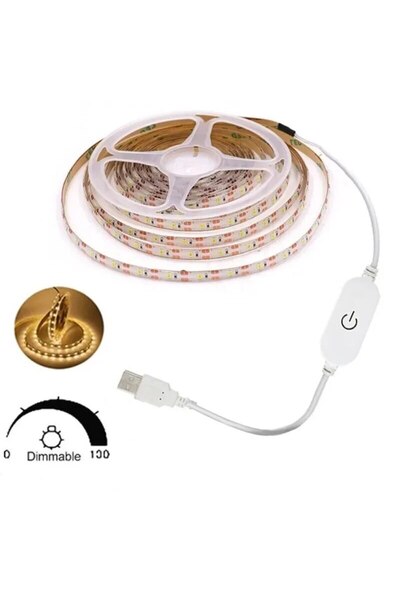 Choice3 5m warm light 1M/3M/5M USB LED Strip Light 5V 30LEDs/m 2835 Dimmable ...