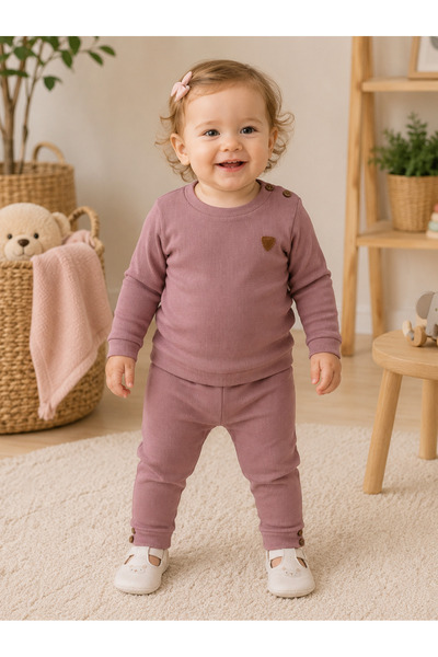 EYMİRGİYİM Armalı Soft Seasonal 2-Piece Set for Girls and Boys