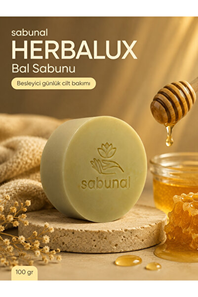 sabunal Herbalux Honey Soap - Natural Daily Care for Honey-Infused Moisture, ...