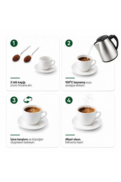Shazel Instant Turkish Coffee with Mint 100 Gr X 6 Pieces + Instant Turkish Coffee with Orange 100 Gr X 6 a