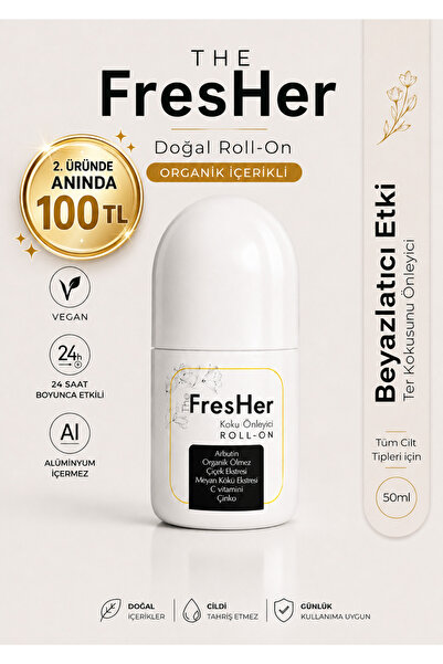 The fresher Ter Kokusu Önleyici ,beyazlatıcı & Leke Bırakmayan Doğal Roll-on ...