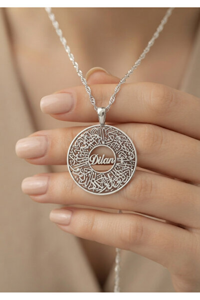 Moda Hilye www.modahilye.com Gümüş Nazar Dualı Kişiye Özel İsimli Kolye - 925...
