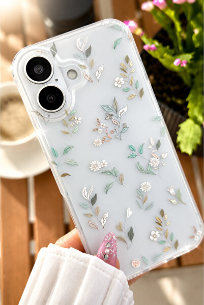 Go Aksesuar Iphone 17 Uyumlu Darbe Önleyici Mat Şeffaf Baskılı Silikon Kılıf