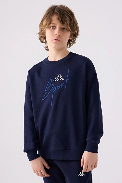 Kappa Hanorac pentru băieți de 5-16 ani -Albastru închis-