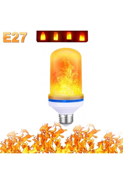 Choice E27 4Modes C B22 E27 LED Flame Effect Light Bulb 4 Modes Flickering Fi...