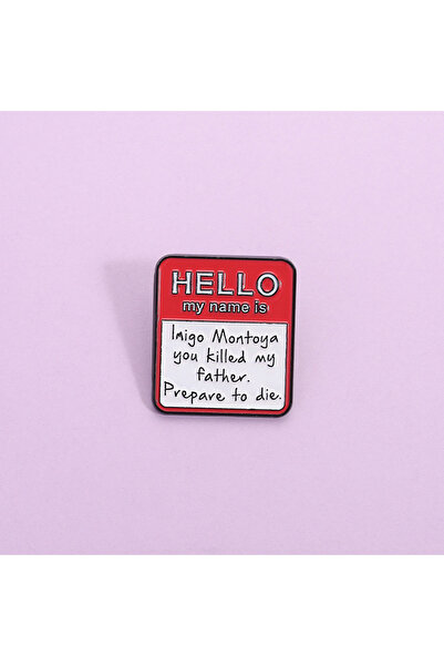 Choice QHXZ3763 Cute Red Letter Enamel Pins Custom Funny Metal Brooches Backp...
