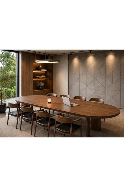 larissa design masa takımı 8 kişilik (ahşap rengi ve kumaş seçenekleri için i...