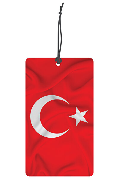 1001MODEL Türk Bayrağı Tasarımlı Dekoratif Oto Kokusu ve Oto Aksesuarı