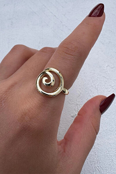 Leo'Stone Polished Series Spiral Form Adjustable Women's Ring