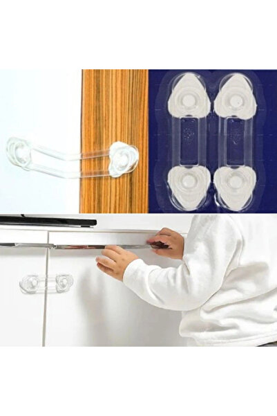 Go İthalat 2-Pack Mini Multi-Purpose Lock - Child Safety Lock for Drawer, Cab...
