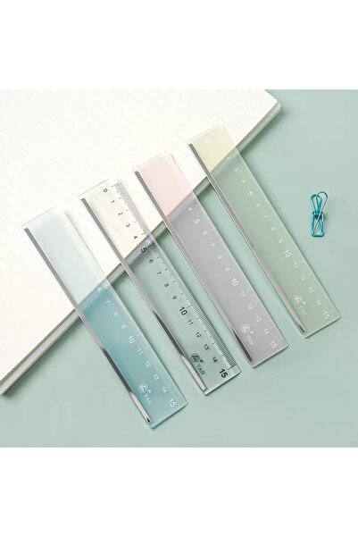 Choice Random 1 pc 1PC 15cm Straight Ruler Transparent Plastic Ruler Drawing ...