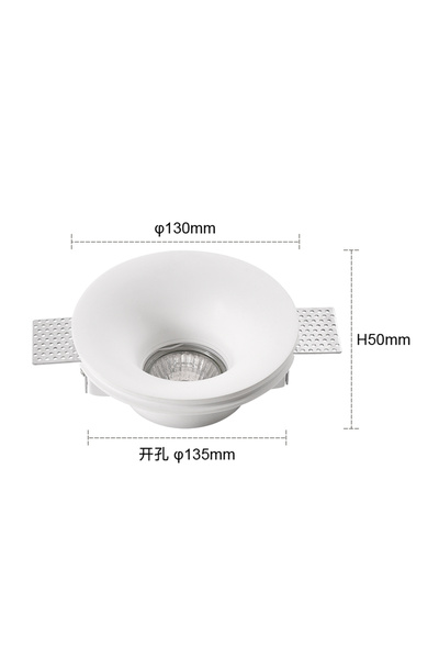 Choice GU10 No Bulb NV1044A Recessed Gypsum Downlight Ceiling Lamp GU10 LED A...