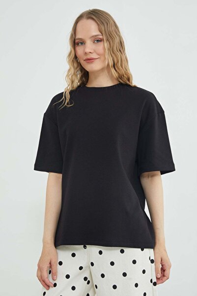 Fulla Moda Tricou oversize transparent cu broderie fluture