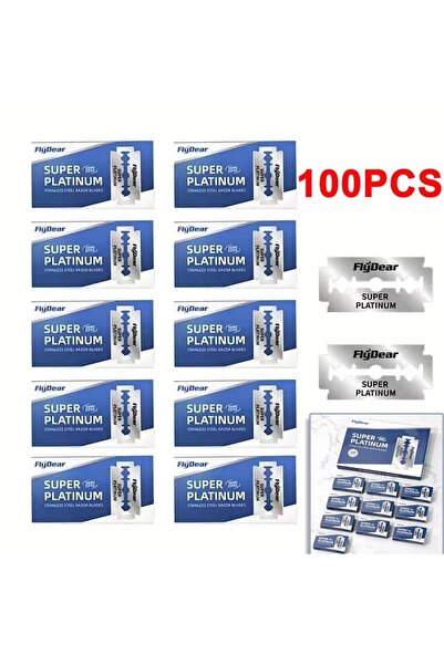 choice2 10box 10-100Pcs Stainless Steel Razor Blade Old-Fashioned Manual Doub...