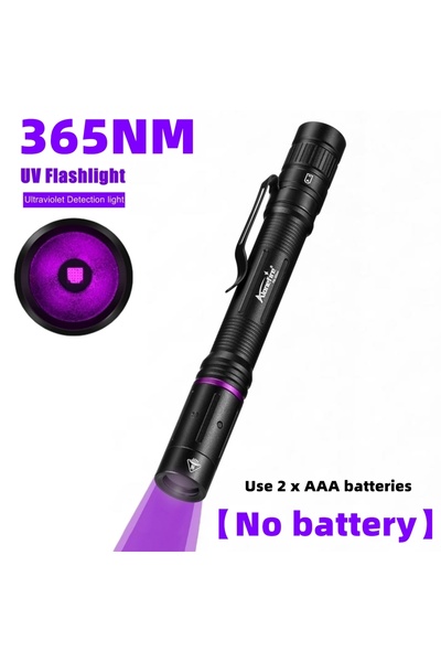 Choice3 مصباح يدوي صغير بالأشعة فوق البنفسجية أسود P66-365nm، 365 نانومتر/395...
