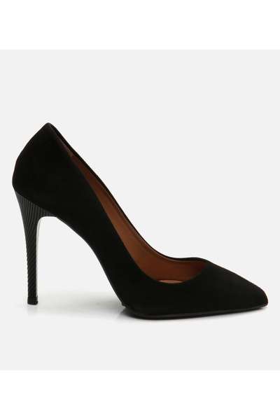 Hotiç Kadın Deri Siyah Stiletto