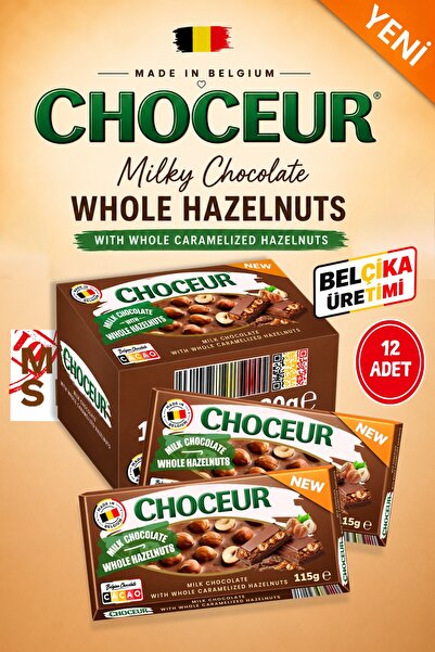 Choceur Bol Fındıklı Sütlü Çikolata (115g x 12) Belçika Üretimi
