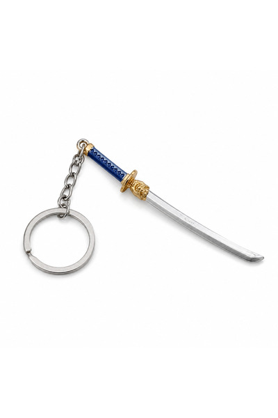 dgnaksesuar Valorant Oni Katana Metal Mini Figure Keychain and Decor Stand