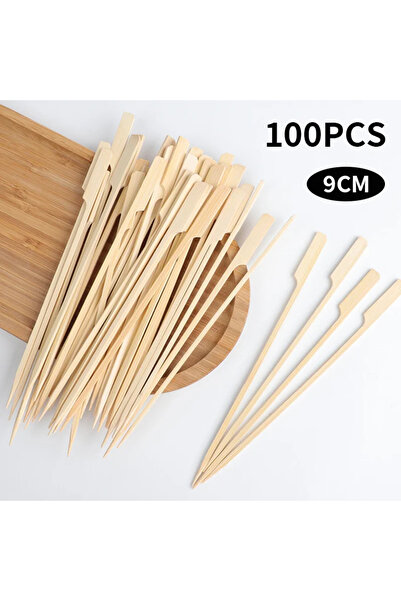 Choice1 100pcs-9cm 100PCS Bamboo Skewers, Bamboo Paddle Wood Picks, Toothpick...