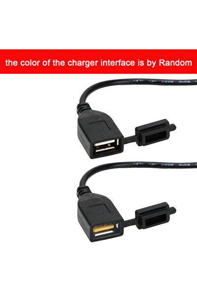 Choice black Motorcycle USB Socket Power Supply Socket for Phone GPS Motorbik...