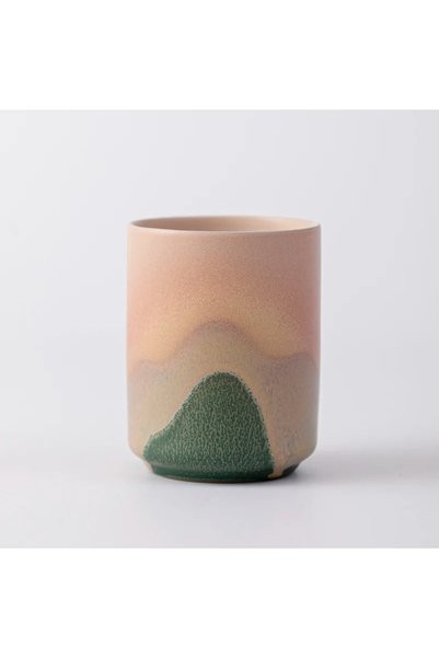 Choice 230ml the setting sun Japanese Kiln Ceramic Cup Handmade Rough Pottery...