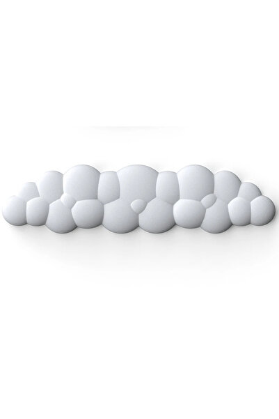 Choice White L Size Ergonomic Mouse Pad with Wrist Rest for Keyboard, Cloud A...