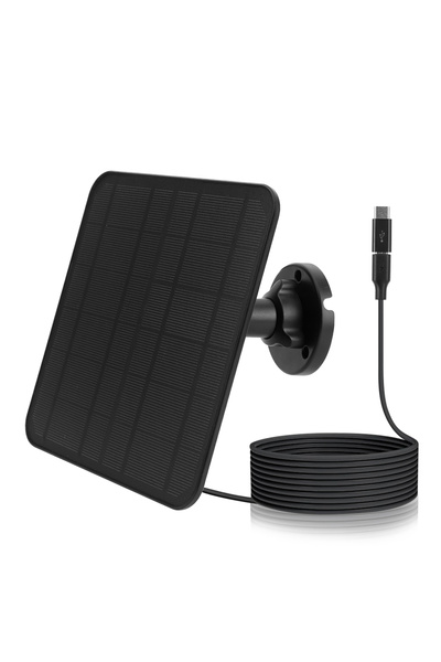 Choice1 APWIKOGER Black 20W 5V Solar Panel IP65 Waterproof for Outdoor Securi...