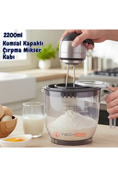 Technow وعاء خلاط VP-023 سعة 2200 مل مع غطاء كومسال