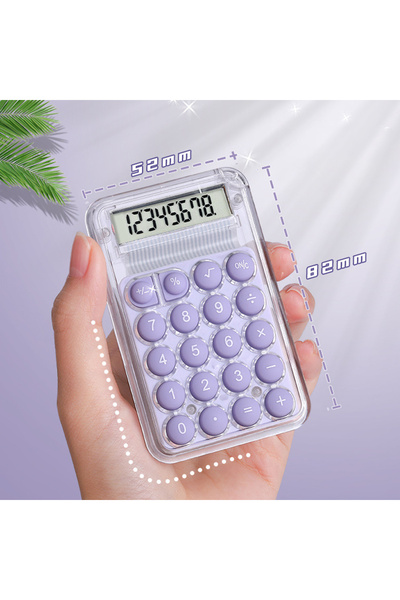 Choice 01 Cute Silent Calculator Mini Version Learning Auxiliary Small Portab...