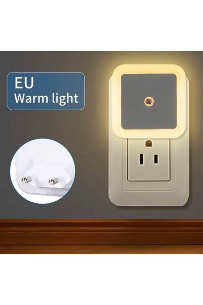 Choice 1PC Warm-EU Plug in Night Light Intelligent Sensor Sunrise To Sunset S...