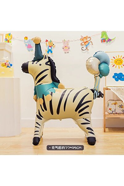 Choice Other Cartoon Zebra Children's Day Circus Ballons Clown Standing Ballo...