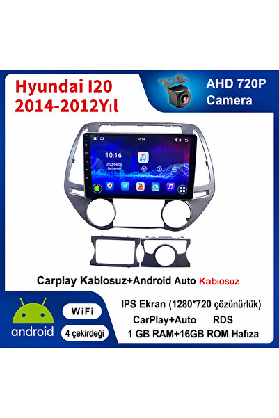 Genel Markalar Hyundai I20 2014-2012 Yıl uyumlu 1GB Ram 16GB Rom Hafıza Andro...